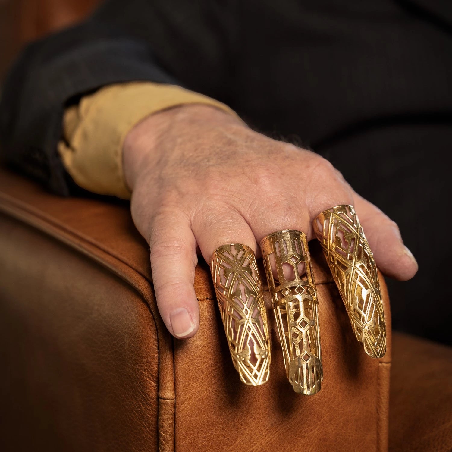 Buy Latest Fancy Men's Gold Plated Finger Ring (KDB-2287248)